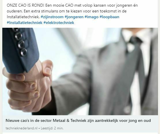nieuwsbericht nieuwe cao