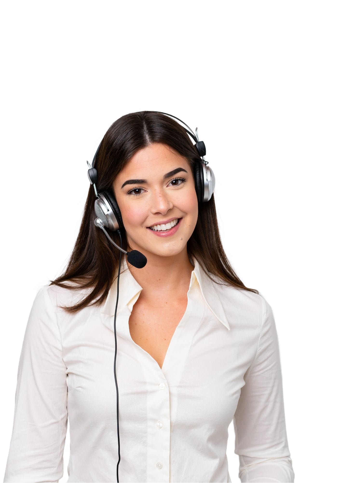 foto vrouw koptelefoon