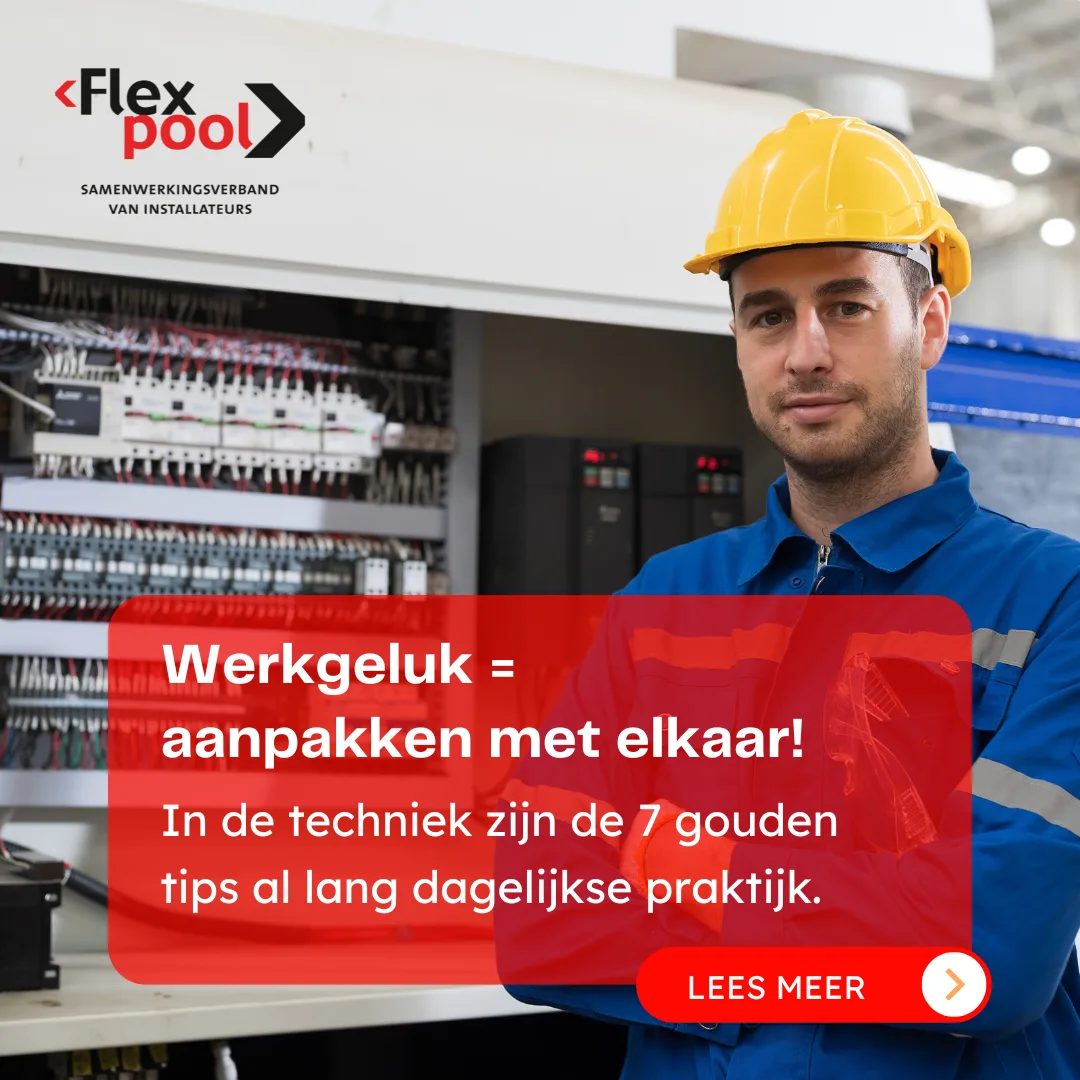 Werkgeluk in de techniek – 7 tips die in onze sector al de standaard zijn